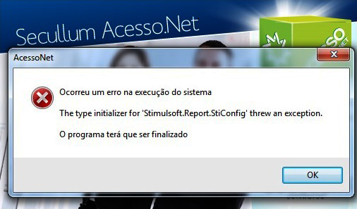 Como resolver erros ao iniciar o Serviço Online nos Sistemas.Net da  Secullum? - Perguntas Frequentes - Secullum